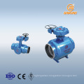 DN600 PN25 heating oil drain ball valve filter carbon steel